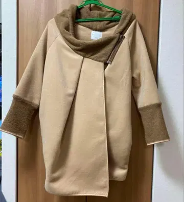 cawaii 코쿤 실루엣 코트 아우터 카멜