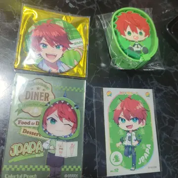 JPAPA 캔뱃지 아크릴 키링 스티커 세트