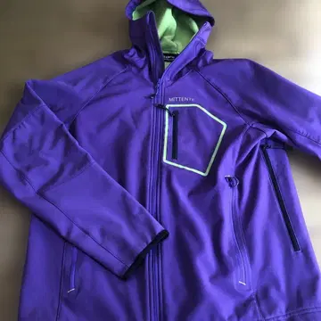 mittente 후드 부착 나일론 자켓 L 보라색