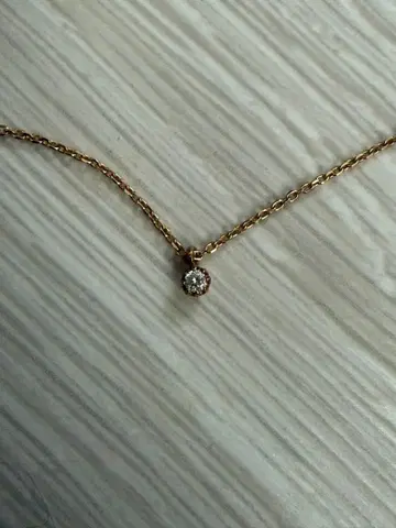 agete 싱글 다이아몬드 목걸이