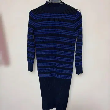 INDIVI 니트 원피스 38 네이비