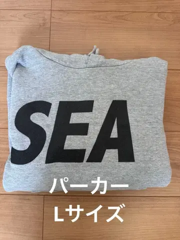 WIND AND SEA 후드티 그레이