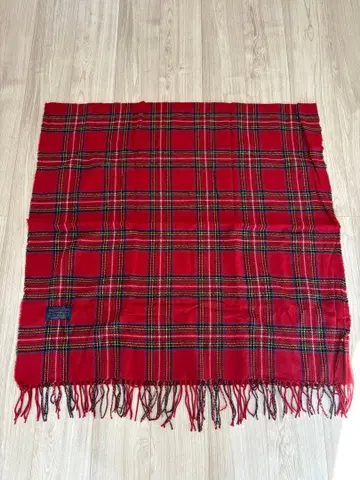 이와타 타카노리 빨간 체크 스톨