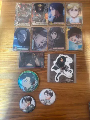 진격의 거인 카드 캔뱃지 스티커 세트