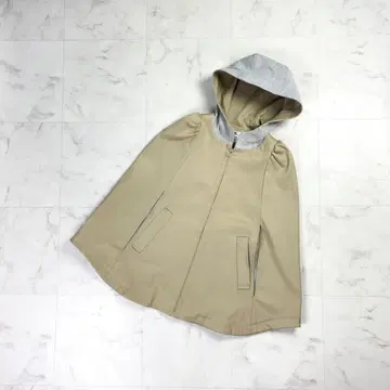 새상품급 Kaon 판초 케이프 코트 베이지 사이즈 36*LD1408