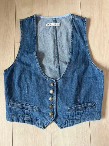 ZARA 데님 슬리브리스 베스트 사이즈 S 네고 가능!
