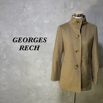 조르주 레쉬 울 코트 스탠드 카라 베이지 L 2801