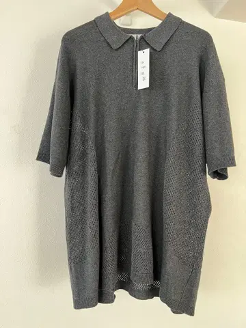 baloriginal 차콜 그레이 피케 셔츠