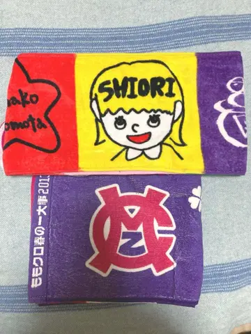 모모이로 클로버 Z 라이브 타월 타카기 레니 모모쿠리 박스 최애