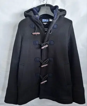 BLUE BLUE JAPAN 네이비 블랙 더플 코트 사이즈 2