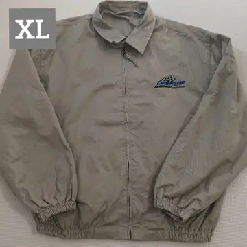 US 구제 스윙탑 베이지 레이스 백 자수 아메카지 XL 사이즈