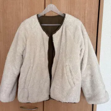 SamansaMos2 blue 보아 자켓 화이트 집업