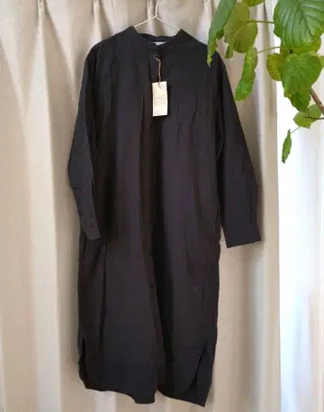 무인양품 택 포함 미사용 새상품 양면 기모 플란넬 원피스