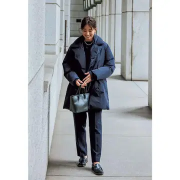 론 헤르만 별주 ebure 다운 코트 정가 12만 네이비