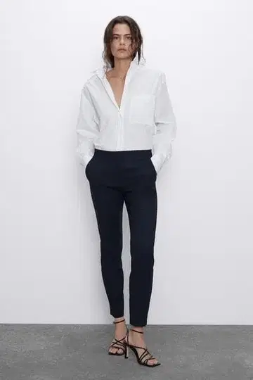 [ ZARA ] 자라 네이비 팬츠 XS 5~7 호 여성용