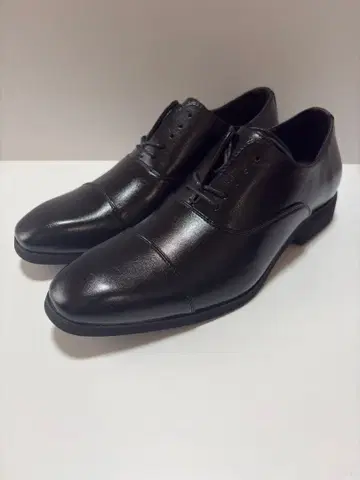 [미사용품] 블랙 레더 드레스 슈즈 가죽 신발 블랙 26.0cm