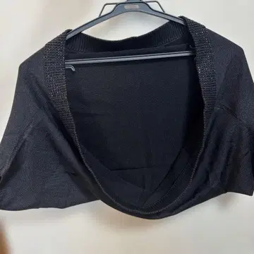 블랙 실크 혼방 볼레로