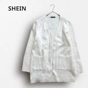 6478 [쉬인] 롱 가디건 샤기 포근포근 코디 가디건 L