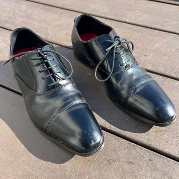 블랙 가죽 신발 새상품급