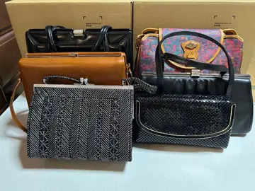 쇼와 감성 가득 핸드백, 숄더백, 관혼상제용, 미사용품 6점 일괄