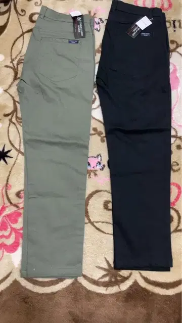 미사용 2개 세트 코므르방 옴므 속기모 스트레치 치노 팬츠 남성용 LL