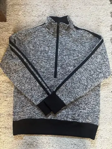 Champion 하프 지퍼 플리스 자켓 그레이/블랙