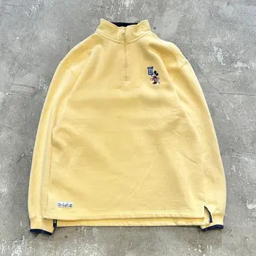 90s 디즈니 하프 지퍼 맨투맨 트레이닝복 구제 의류 M 사이즈