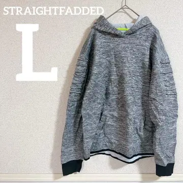 마지막 한 점 STRAIGHTFADDED [ L ] 그레이 후드티 남성용