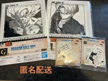 드래곤볼 제일복권 40th G상 클리어 파일 2종 I상 스티커 2종