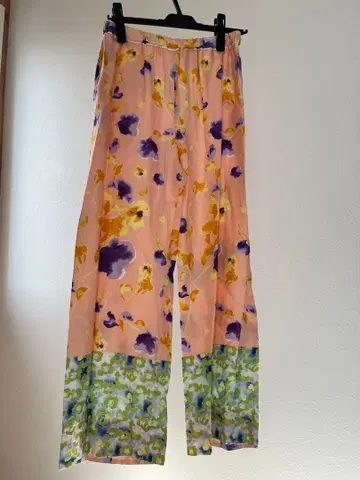 enrica 플라워 프린트 바이컬러 팬츠 꽃무늬 야마다야 Yamadaya
