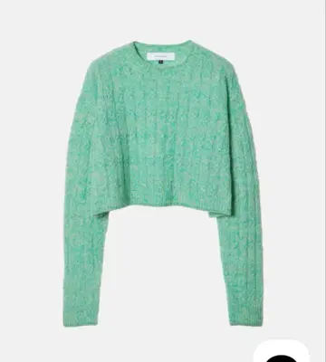 미사용 새상품 LECIEL BLEU 케이블 모헤어 풀오버