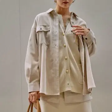 글로벌 워크 이지케어 코듀로이 셔츠 아이보리 L 사이즈