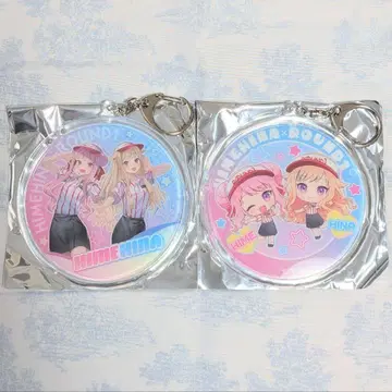 HIMEHINA 히메히나 집합 라운드 원 아크릴 키링 2세트