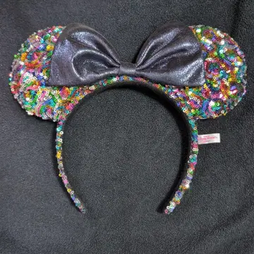 미니 마우스 귀 머리띠 스팽글