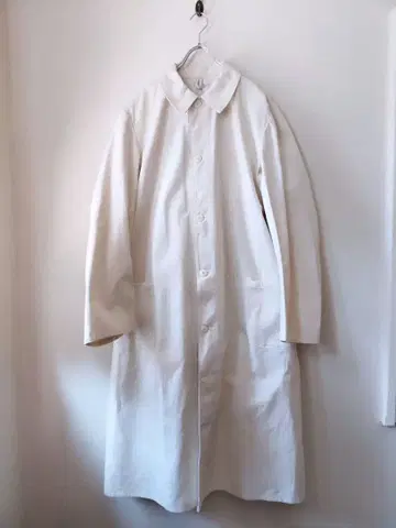 50s 벨기에군 호스피탈 코트 유로 빈티지 화이트