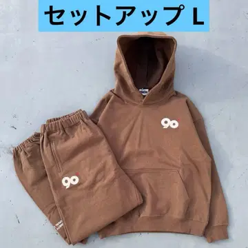 9090 90 로고 오리지널 후드 셋업 L