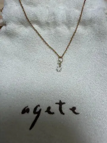 agete 다이아몬드 목걸이