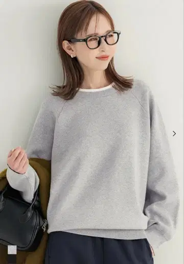 coca 맨투맨 스타일 니트 레이어드 스타일 니트 풀오버