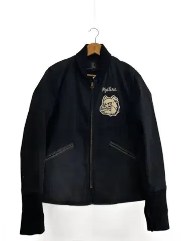 Hysteric 블랙 바시티 자켓 S