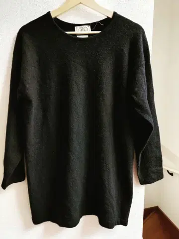 80년대 스코틀랜드제 캐시미어 니트 블랙 빈티지