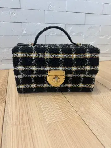 [새상품급] 다이애나 DIANA 트위드 백 블랙 2WAY