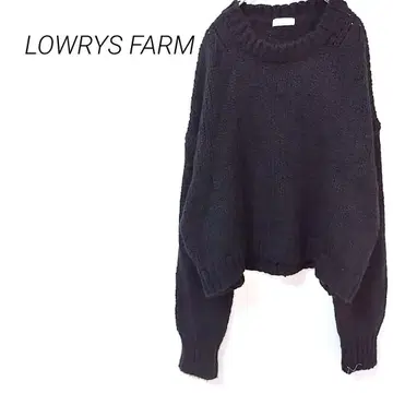 2.71 로리즈팜 긴팔 니트 스웨터 리브 두꺼운 원단 심플 무지