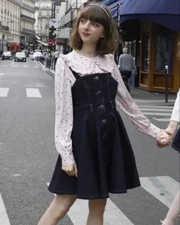 로즈마리 소와르 러브미 데님 원피스