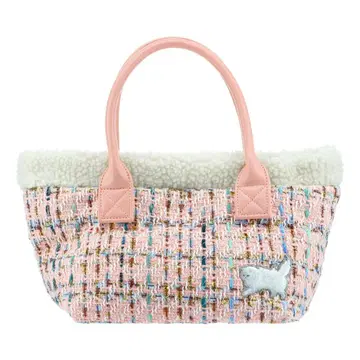 폴앤조 조 핑크 트위드 핸드백 토트백