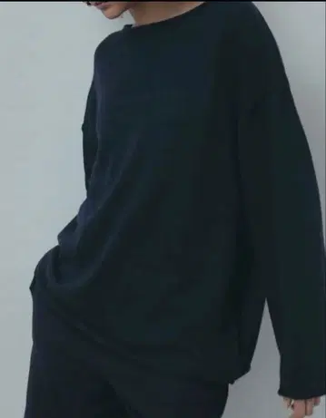 ETRETOKYO 롤 엔드 린넨 니트 풀오버