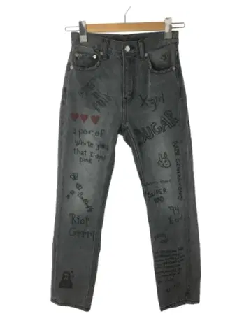 X-girl 그레이 스키니 청바지 사이즈 1