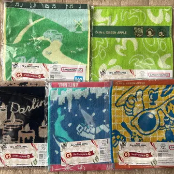 Mrs. GREEN APPLE 제일복권 G상 자카드 타월 5장 세트