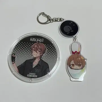 컬러풀 피치 우리 라운드원 코스터 아크릴 키링