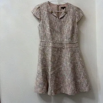 TOCCA 트위드 플레어 원피스 2 핑크