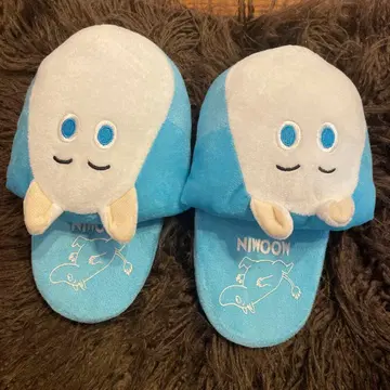 NIWOOM 캐릭터 슬리퍼 스카이블루